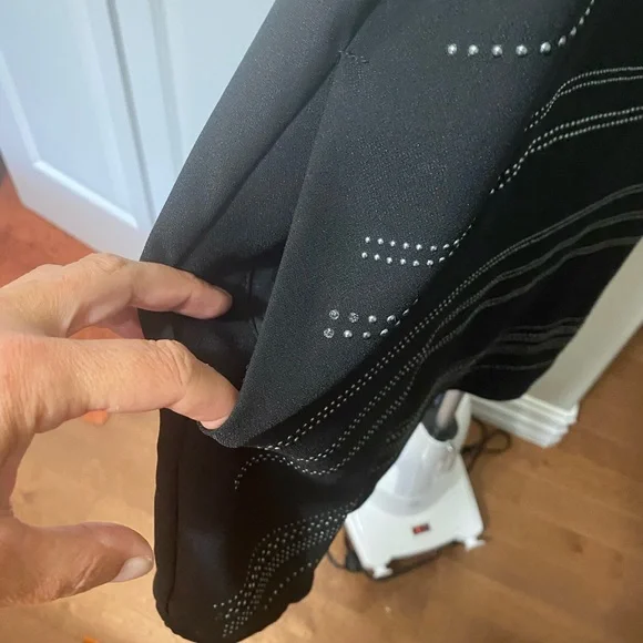 Sz Med⭐️NWT Gap Black Sleeveless Summer Dress Silver embellishment - Picture 7 of 11